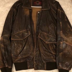 Distressed vintage Bomber...